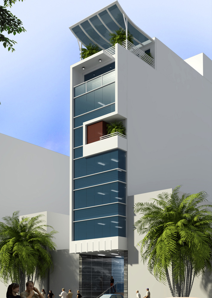GSTC Nhà phố kết hợp văn phòng 4x20m – NP25