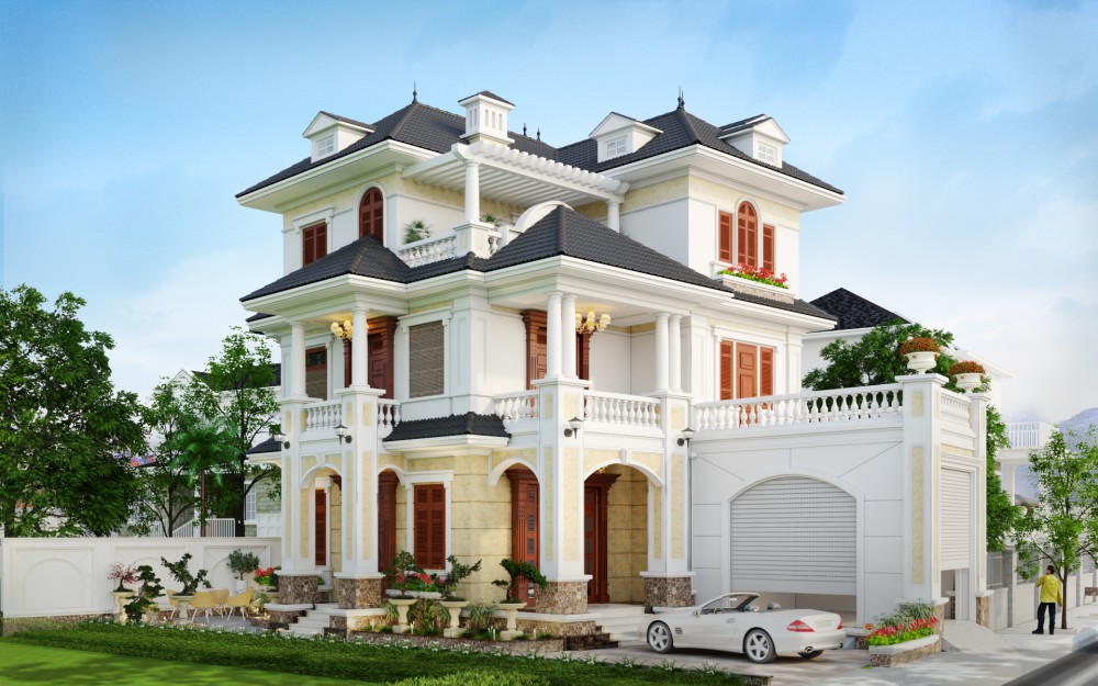 Giám sát thiết kế – thi công Biệt Thự Mê Linh15x15m – Mr. Soái